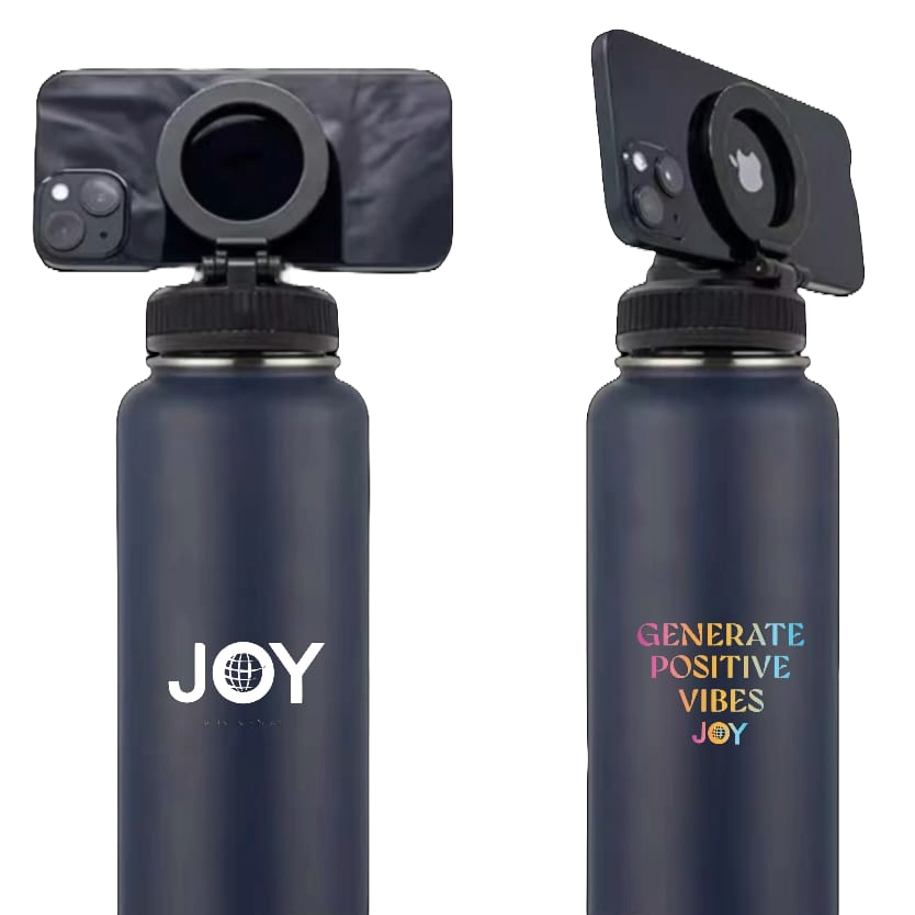 JOY Juomapullo 0.7l - Puhelintelineellä