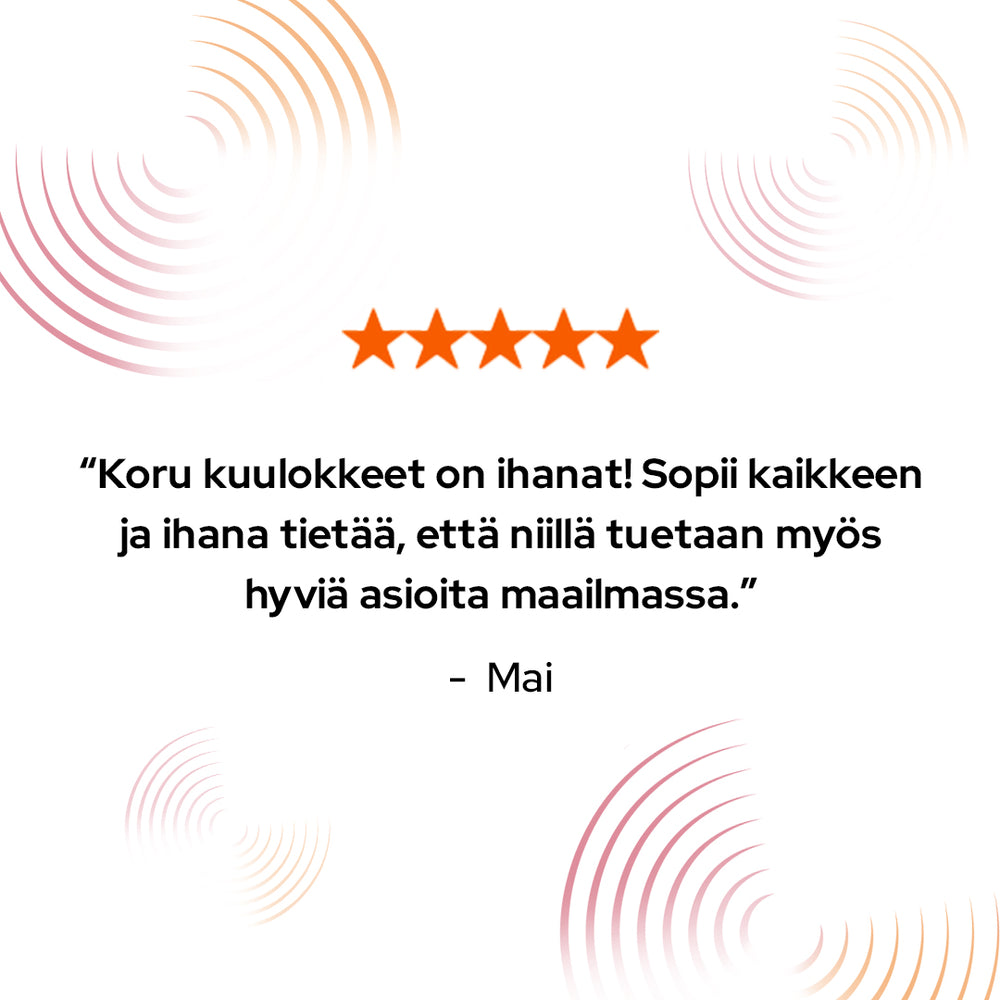 Koru korvakuulokkeet Beige - EUROVIISUT ALE