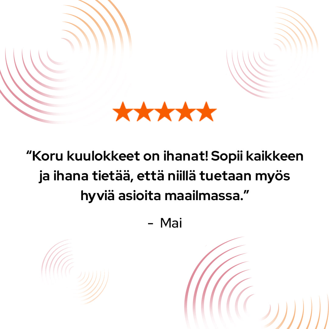 Koru korvakuulokkeet Beige - EUROVIISUT ALE