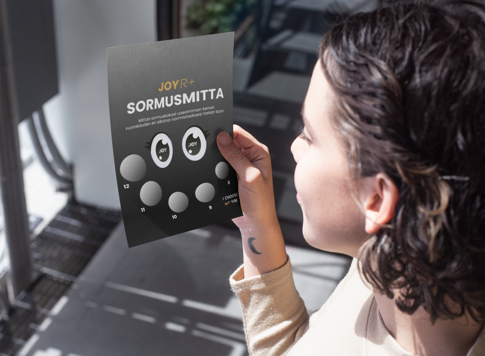 Sormusmitta + Lahjaraha ja latauskaapeli